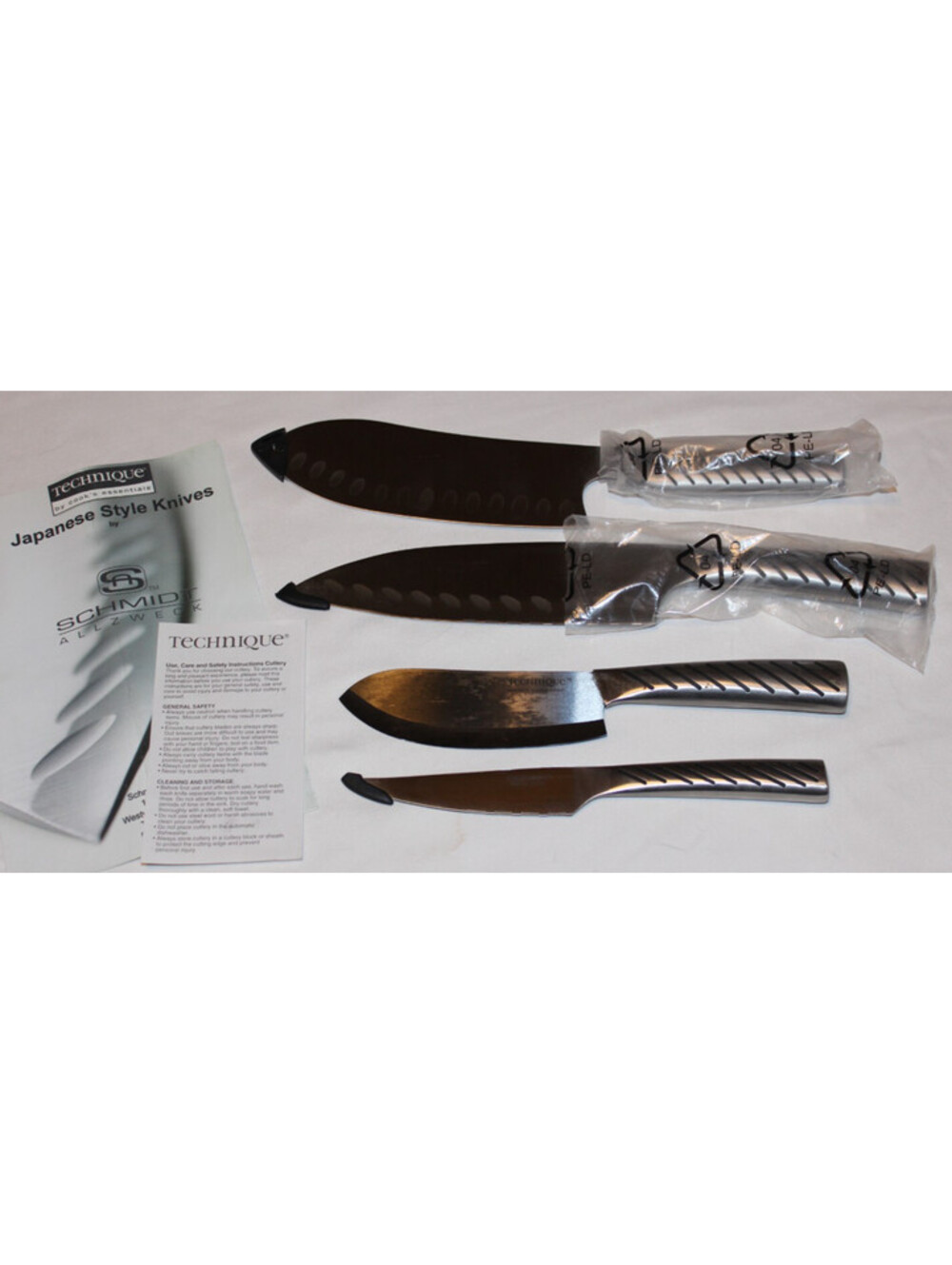 Technique Cook's Essentials Schmidt Allzweck Japanese Style 4 Knife Set NOS